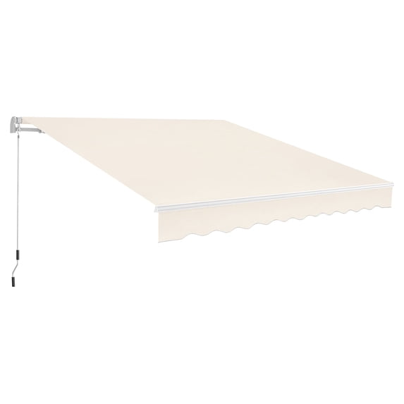 Macrout Patio Awning 12x8 Feet Sunshade Canopy for Manual Retractable Awnings, 4664 (Beige)