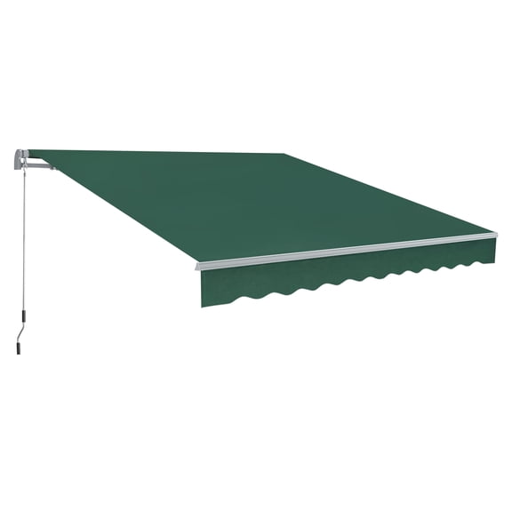 Macrout Patio Awning 8x7 Feet Sunshade Canopy for Manual Retractable Awnings, 4607 (Dark Green)