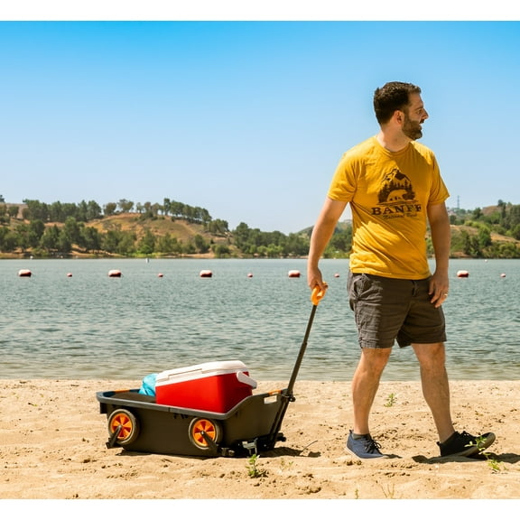 Macsports Turtle Wagon, 300 lbs Capacity with Retractable Wheel