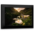 thumbnail image 1 of Macua, Gerald 14x11 Black Modern Framed Museum Art Print Titled - Calla Lily World, 1 of 5
