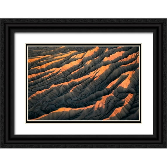 Macua, Gerald 18x13 Black Ornate Wood Framed with Double Matting Museum Art Print Titled - First light