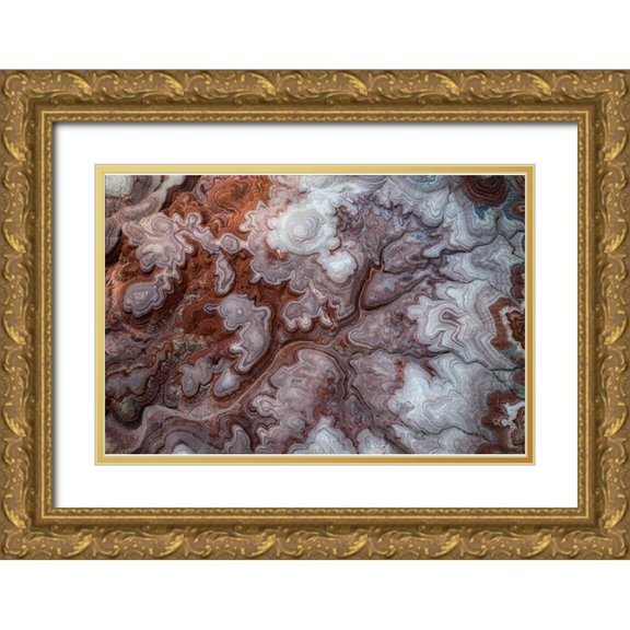 Macua, Gerald 24x17 Gold Ornate Wood Framed with Double Matting Museum Art Print Titled - Colors Of Utah
