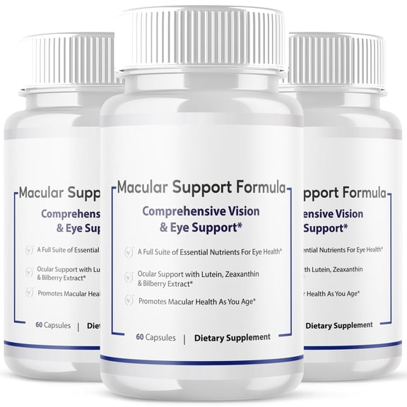 Macular Support Formula Vision Care Pills Advanced Formula Eye Health Supplement 180 Capsules