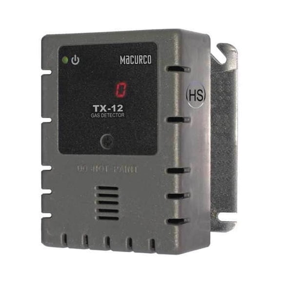 Macurco Fixed Gas Detector, H2S, 4-1/2in.Hx4in.W TX-12-HS