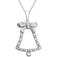 thumbnail image 1 of Macy’s Diamond Bell 18″ Pendant Necklace, 1 of 2
