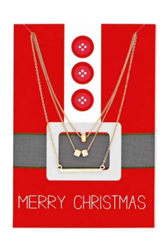 Macys Gold-Tone Pendant Necklace Gift Set