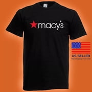 Macys Retail Store Mens Black T-shirt Size S to 5XL