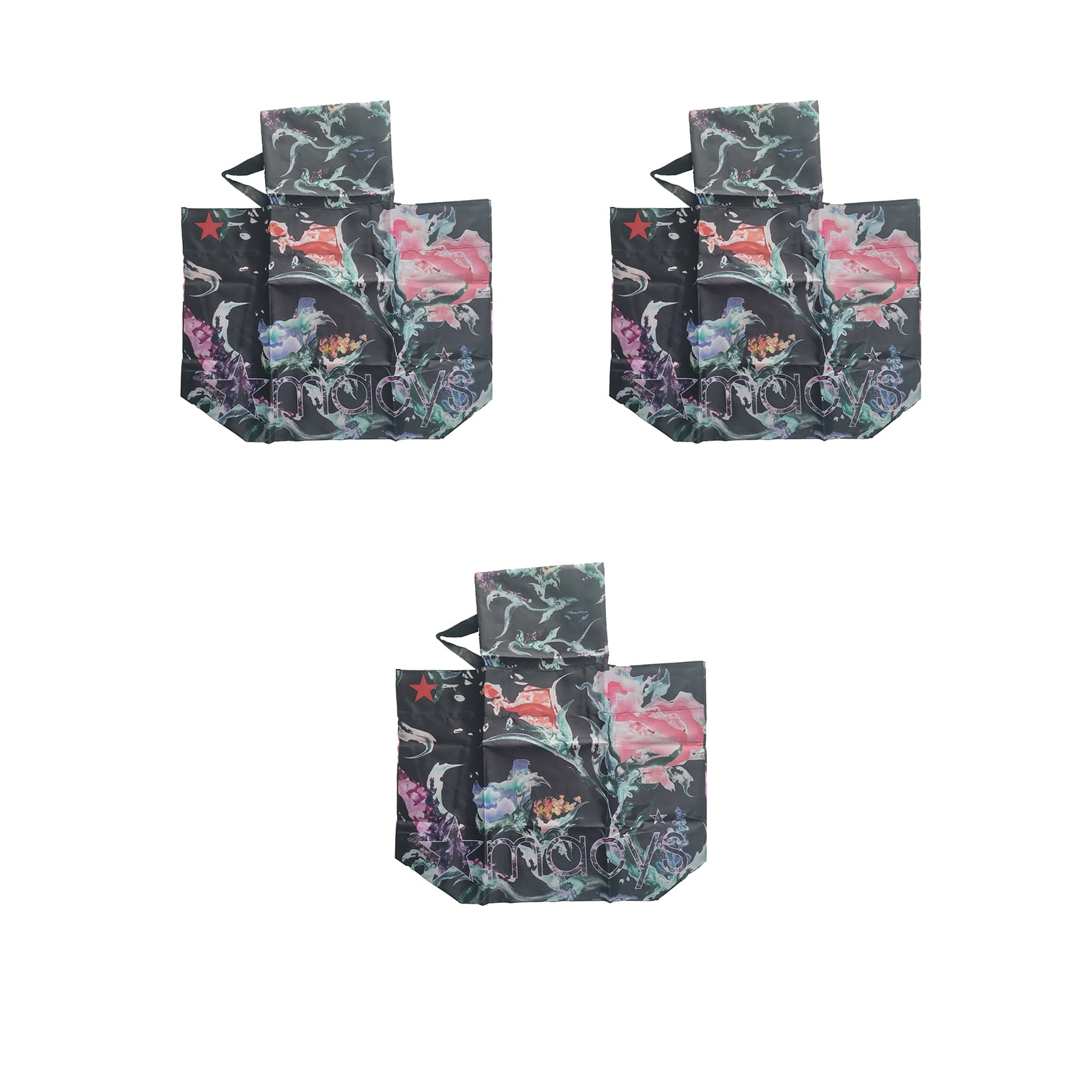 Macys X Oceancycle from Beach to Bag 1 Reusable Shopping Tote Bags Choose Style Blue Black Large Set Of 3 Pink Large Walmart