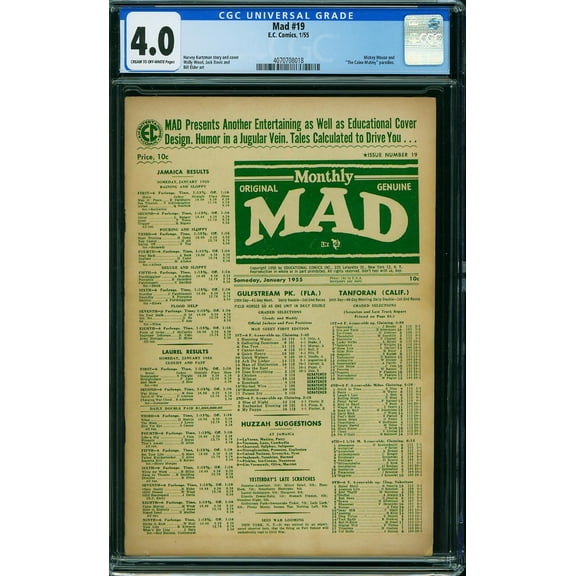 Mad #19 - CGC 4 Comic Book