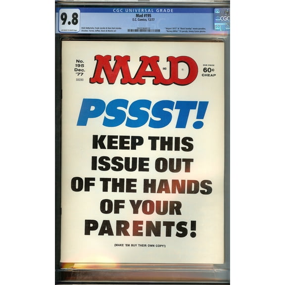 Mad #195 - CGC 9.8 Comic Book