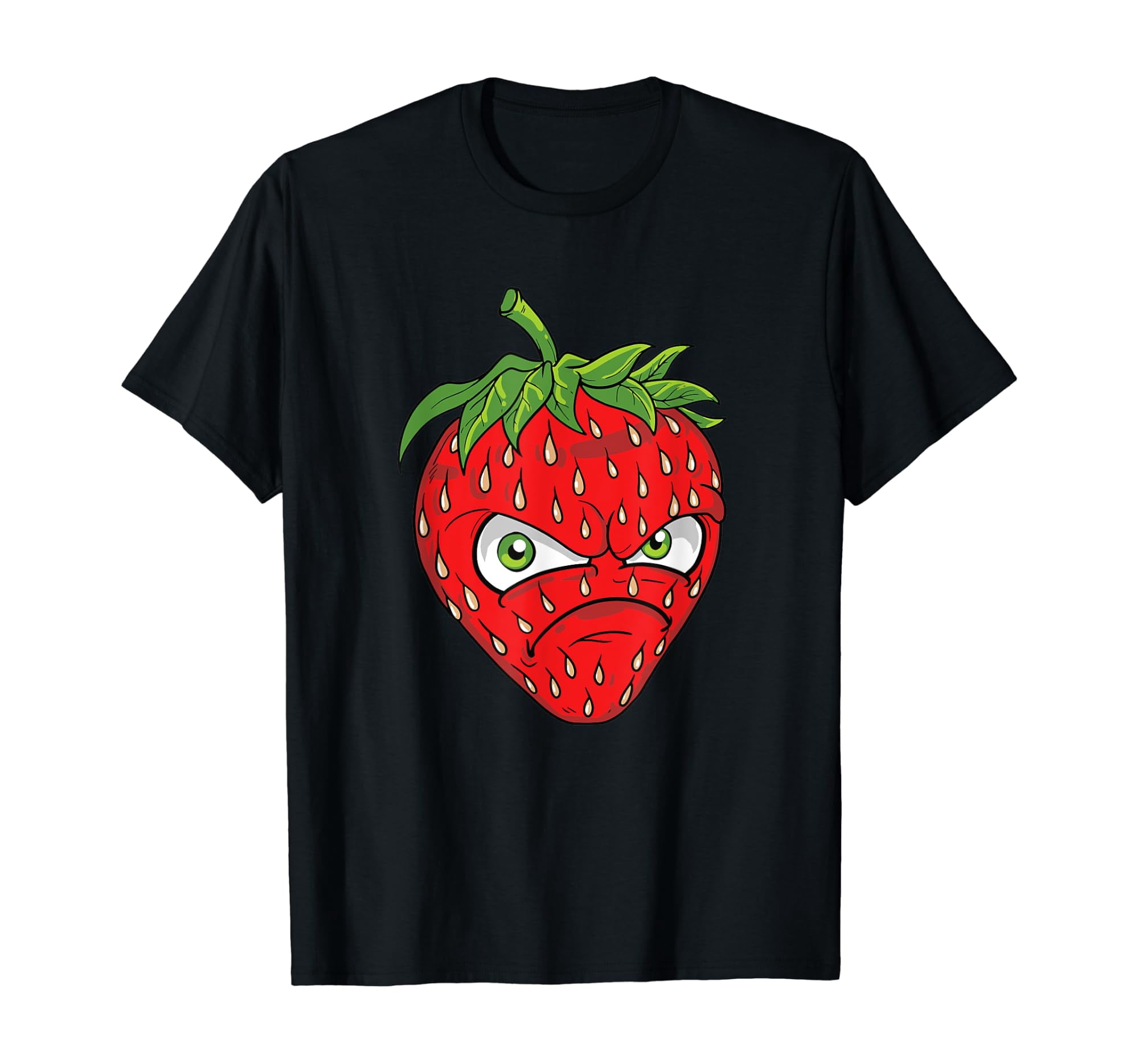 Mad Angry Strawberry Exotic Fruit for Men Kids Women Gift T-Shirt ...