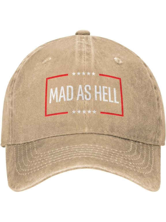 Mad As Hell Cap Cotton Hat for Men Women