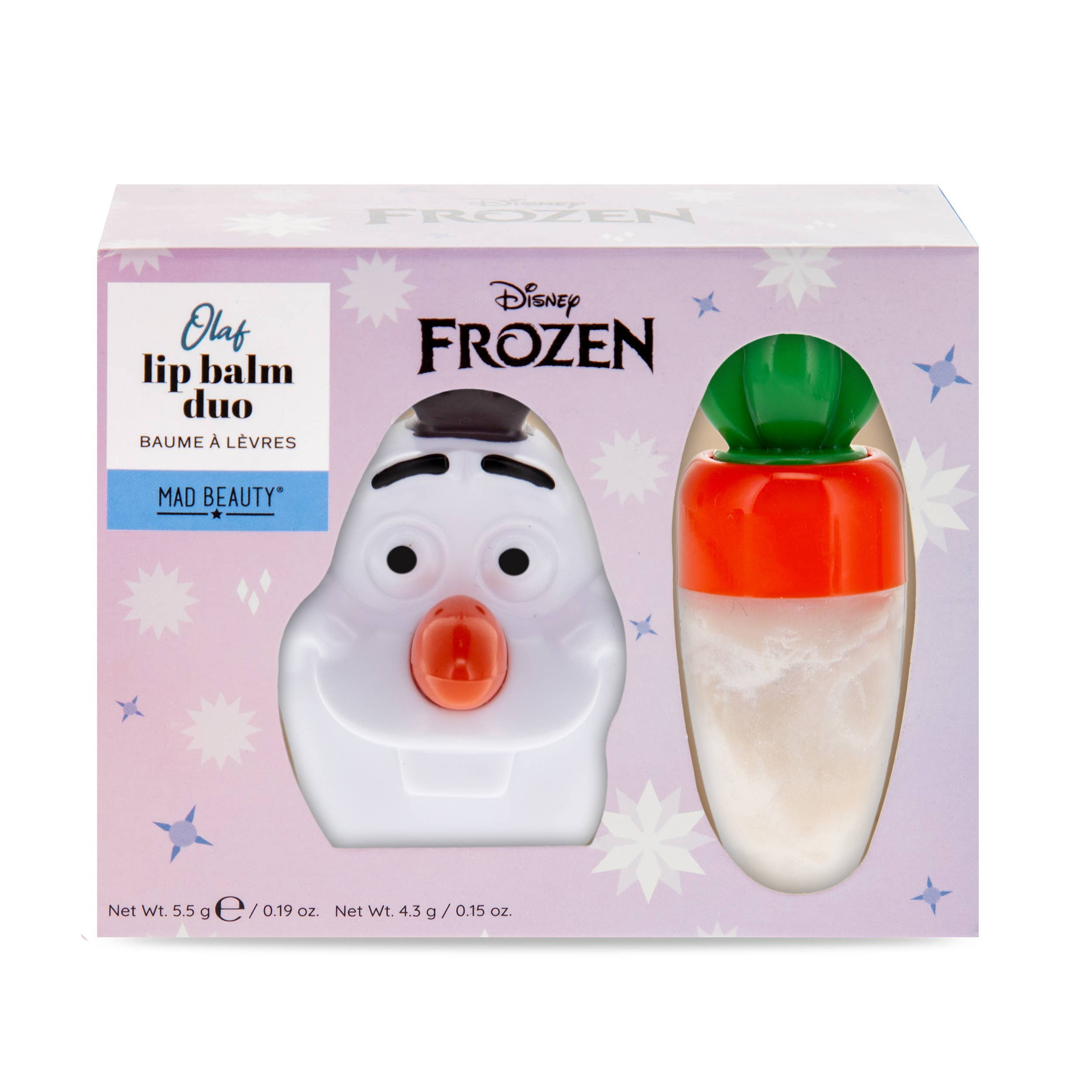 Mad Beauty Frozen Lip Balm Duo, Vanilla, Frosted Berries Scent