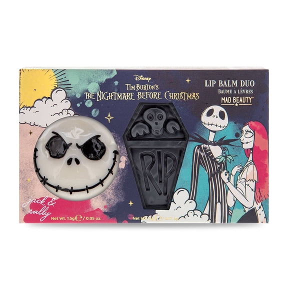 Mad Beauty Nightmare Before Christmas Lip Balm Duo, Vanilla & Plum