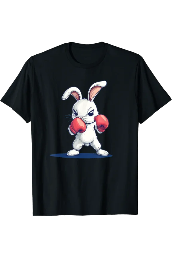 Mad Bunny With Boxing Gloves Costume Graphic T-Shirt