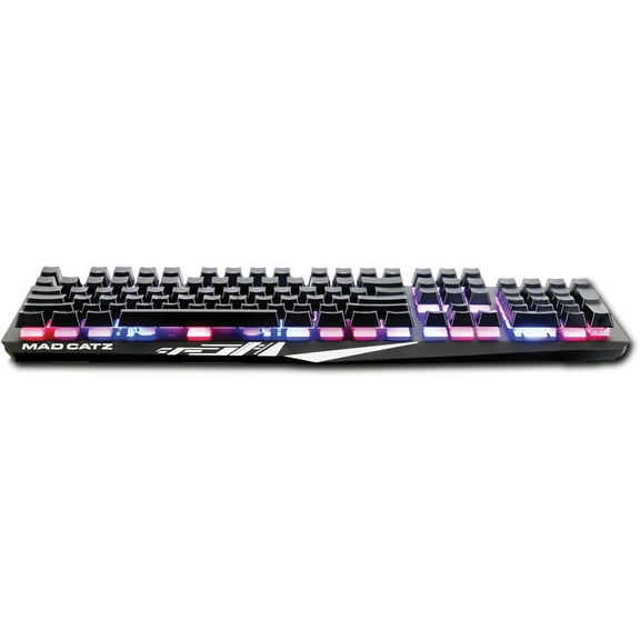 Open Box Mad Catz The Authentic S.T.R.I.K.E. 2 Membrane Gaming Keyboard - Black - Cable Connectivity Multimedia Hot Key(s) - Membrane Keyswitch