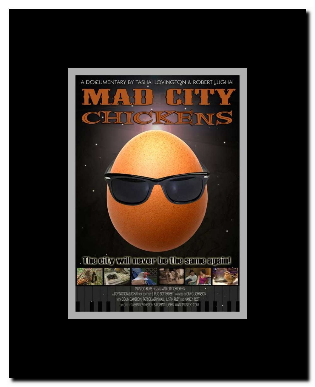 Mad City Chickens Framed Movie Poster