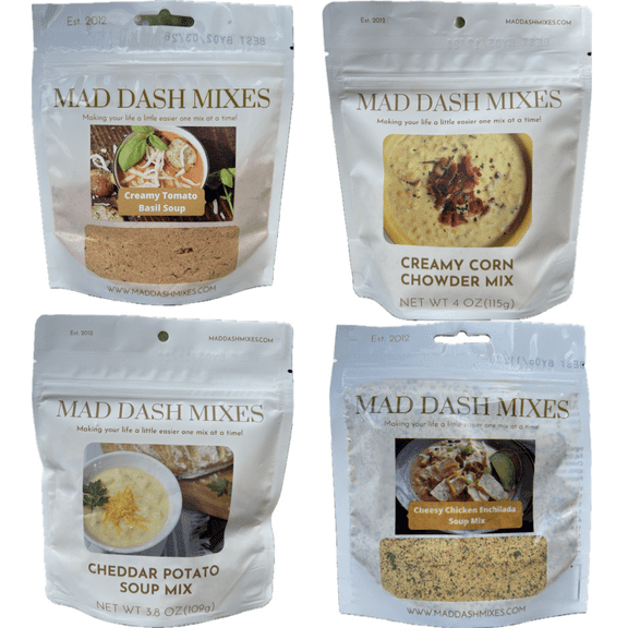 Mad Dash Mixes Soup Mix Variety Pack (8 pack) Dry Spice Gourmet Handblended