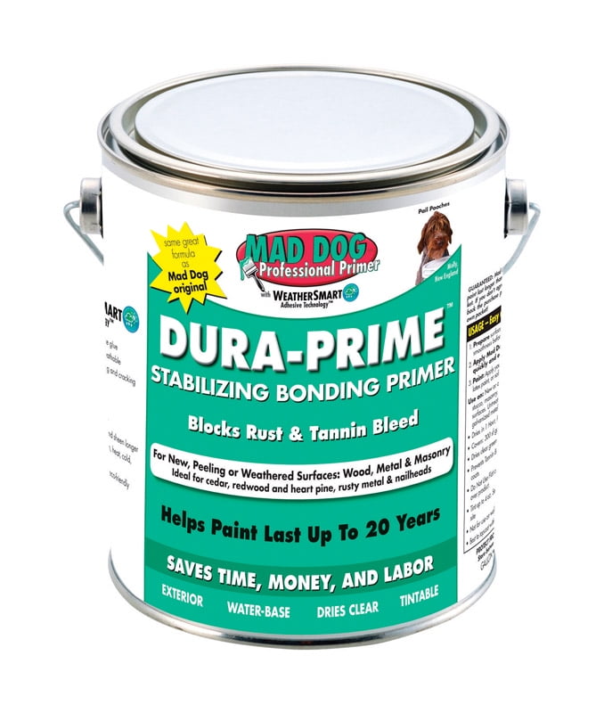 Mad Dog DuraPrime Clear WaterBased Acrylic Latex Bonding Primer 1 qt