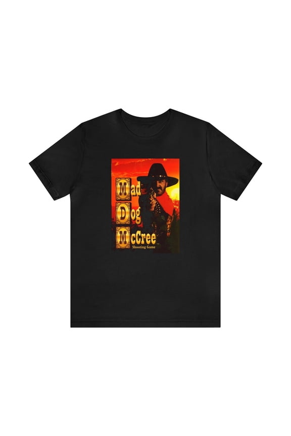 Mad Dog McCree Sega CD Cover Art Retro Style Unisex Short Sleeve T Shirt
