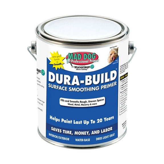 Mad Dog Paint MDPSM-100 High-Build Surface Smoothing Primer, Light Gray, 1 Gallon