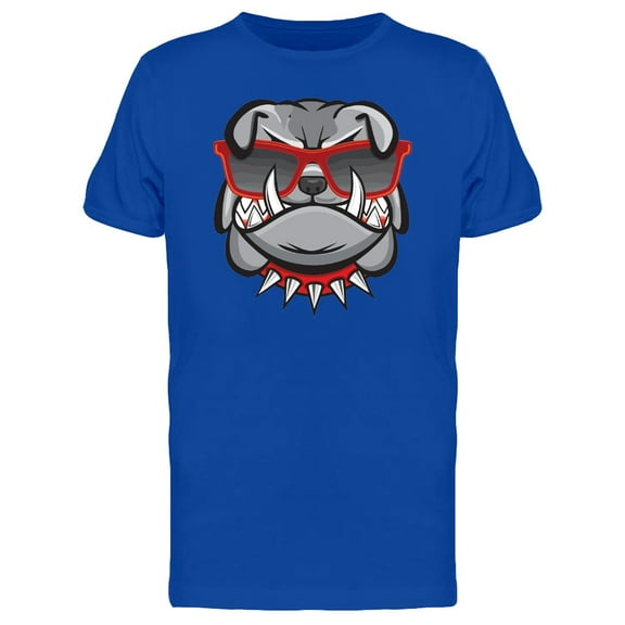 Mad Dog With Retro Glasses T-Shirt Men -Image by Shutterstock, Male 4X-Large