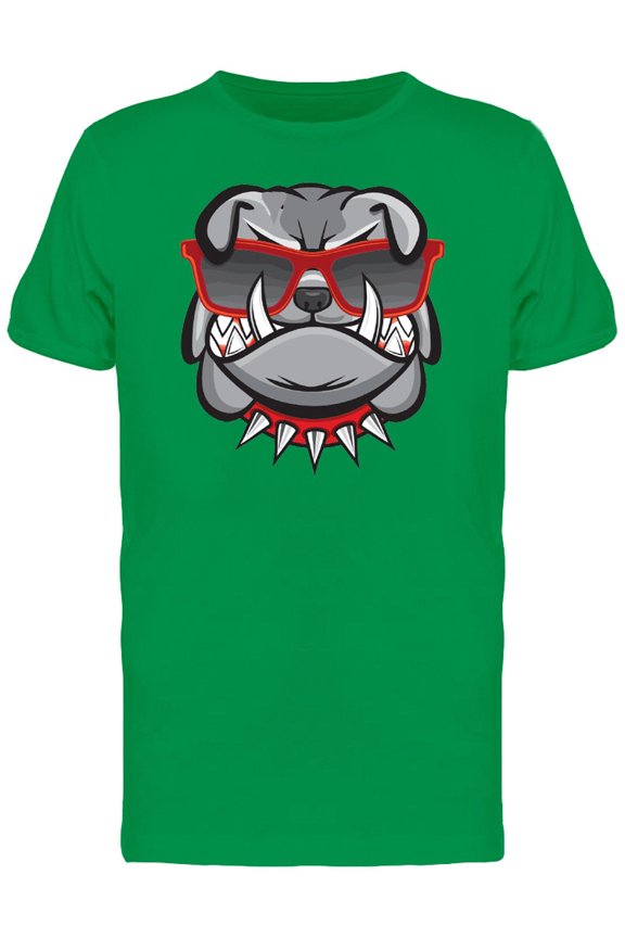 Mad Dog With Retro Glasses Tee Men's -Image by Shutterstock