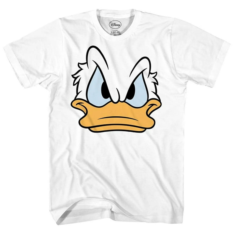 Disney Face Humor Funny Tee Graphic Costume World Mens Mad T-Shirt Duck Apparel Adult Disneyland Donald