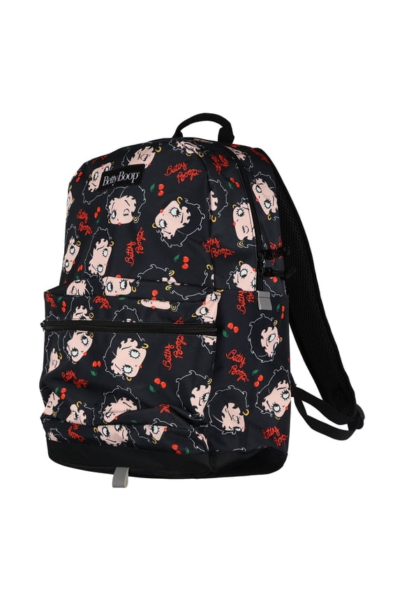 Mad Engine Betty Boop 18" Backpack with Adjustable Padded Shoulder Straps Book Bag Tote
