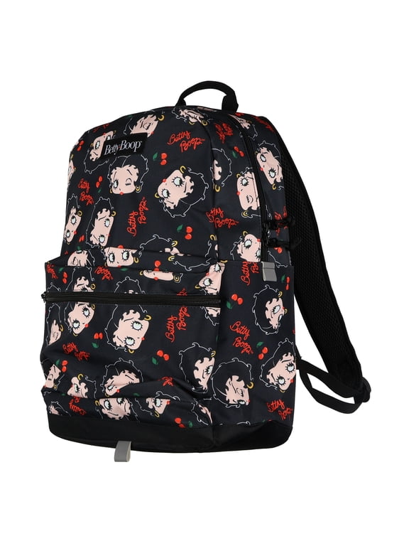 Mad Engine Betty Boop 18" Backpack with Adjustable Padded Shoulder Straps Book Bag Tote