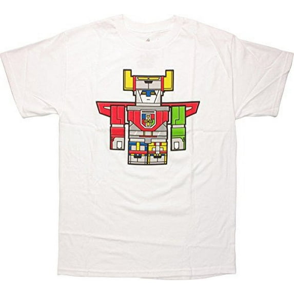 Mad Engine Chibi Voltron Adult T-Shirt - XX-Large - White