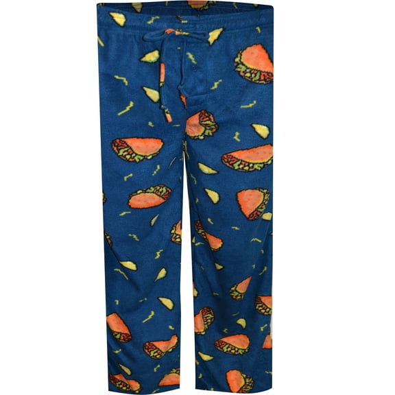 Mad Engine Mens Delicious Taco Tuesday Fleece Loungepants (Large)