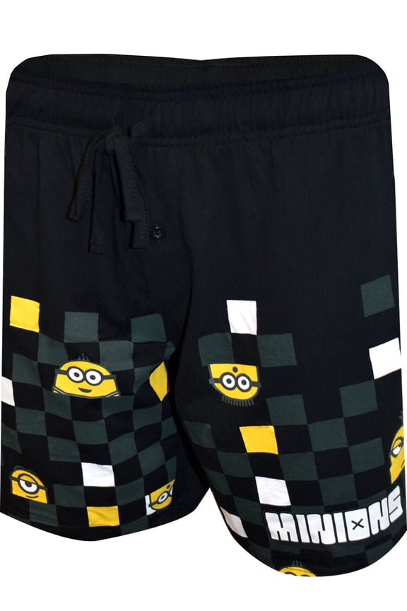 Mens Despicable Me Minion Cotton Lounge Shorts (Large)
