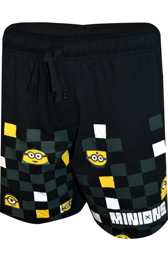 Mens Despicable Me Minion Cotton Lounge Shorts