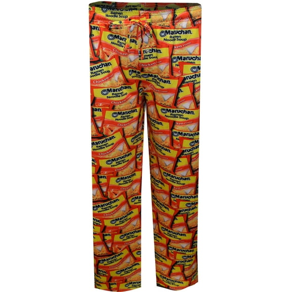 Mad Engine Mens Maruchan Ramen Noodles Performance Fabric Loungepant (Large)