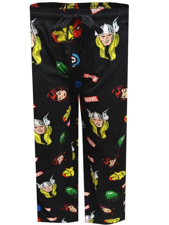 Mens Marvel Comics Retro Comic Book Avengers Lounge Pants (Large)