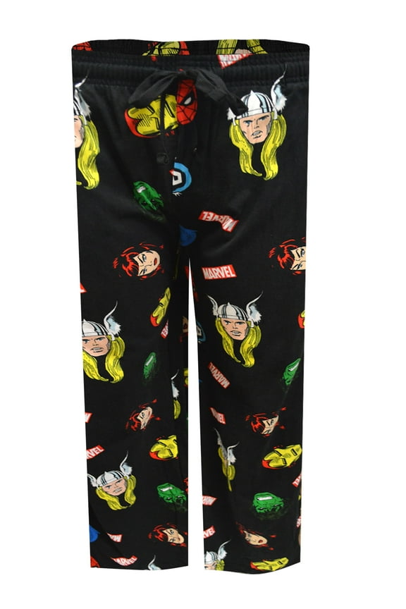 Mens Marvel Comics Retro Comic Book Avengers Lounge Pants (Large)