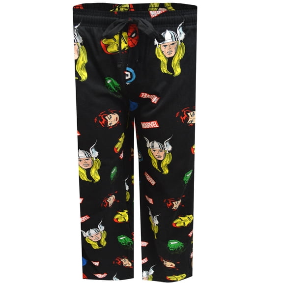 Mad Engine Mens Marvel Comics Retro Comic Book Avengers Lounge Pants (X-Large)