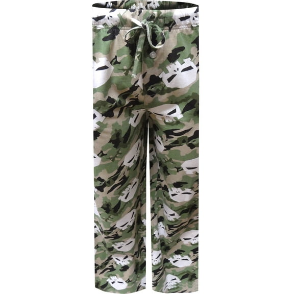 Mad Engine Mens Marvel Comics The Punisher Green Camo Lounge Pants (Small)
