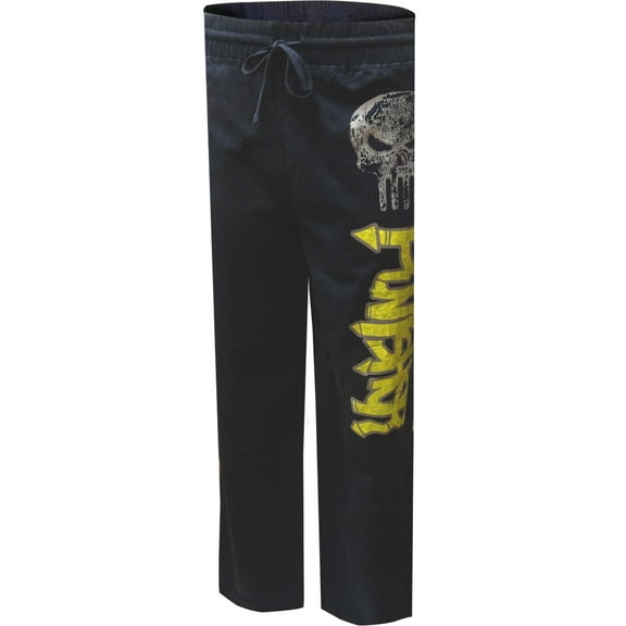 Mad Engine Mens Marvel Comics The Punisher Reversible Lounge Pants (Small)