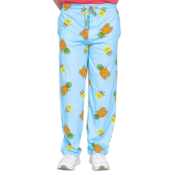 Mad Engine Mens Nickelodeon SpongeBob Under the Sea Lounge Pants (Large)