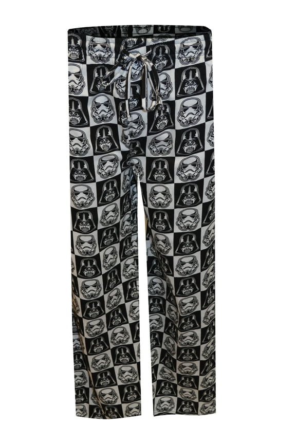 Mens Star Wars Darth Vader Dark Side Checkered Cotton Lounge Pants (Medium)