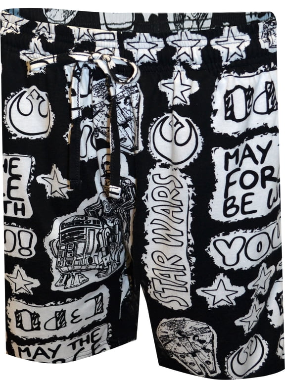 Mens Star Wars May the Force Be with You Lounge Shorts (Small)