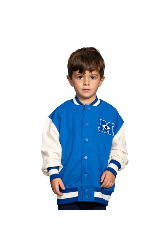 Monsters University Varsity Jacket Blue and White MU Logo Halloween Costume Cosplay