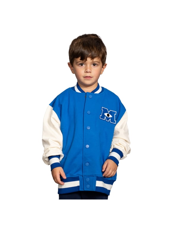 Monsters University Varsity Jacket Blue and White MU Logo Halloween Costume Cosplay