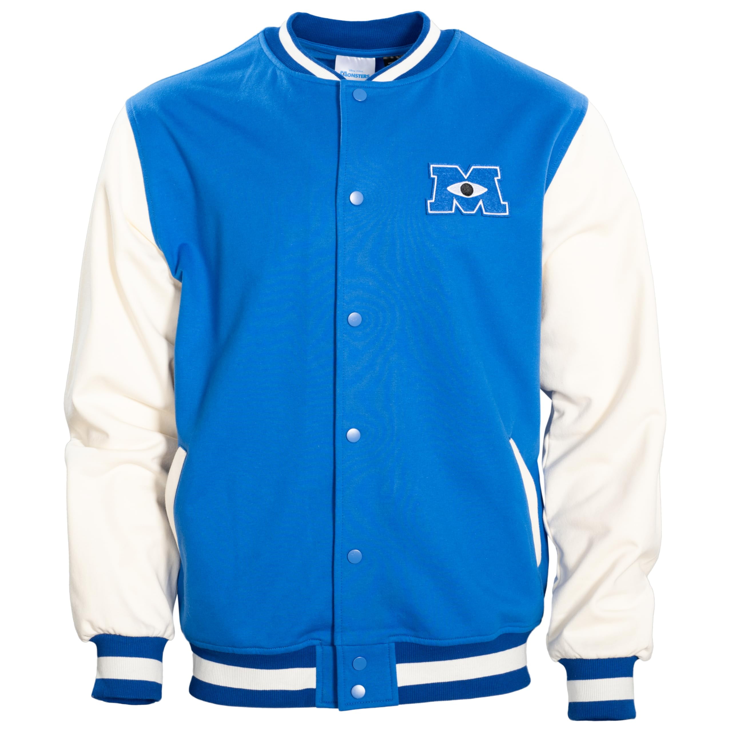 Mad Engine Monsters University Varsity Jacket Blue and White MU Logo ...