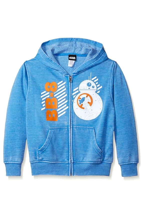 Star Wars BB8 Little Boys' Hoodie With Full Zipper And Pockets Size XS (4)
