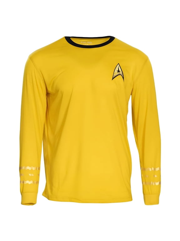 Unisex Star Trek Captain Kirk Long Sleeve Crew Neck T Shirt