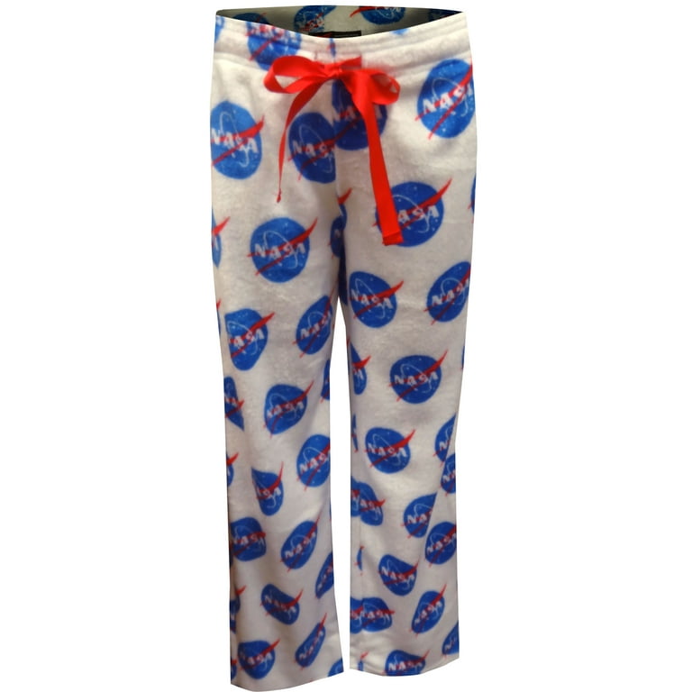 Mad Engine Womens NASA Space Logo Super Soft Plush Loungepants X Large