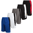 thumbnail image 1 of Mad Game Boys' 5 Pack Mesh Lightweight Active Performance Solid Basketball Shorts with Pockets (Size: 8-18), 1 of 6